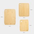 thumbnail image 3 of Carote 3 Pc Bamboo Cutting Board Set with Handles, Eco-Friendly, 13-11-8 inch(Solid Bamboo), 3 of 7