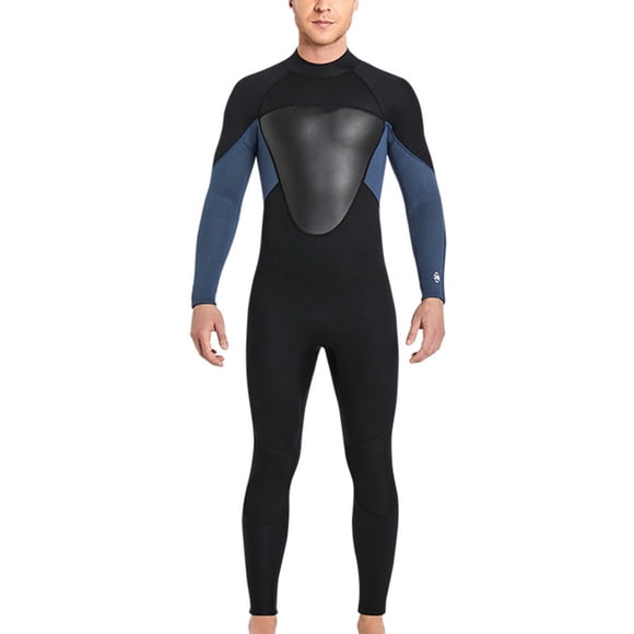Greeniant Traje de buceo de 3 mm Cierre de cremallera Trajes de baño amigables con la piel Fuerte protector solar Fácil de usar Reduce la Deportes acuáticos Hombres Oscuro Gary XL