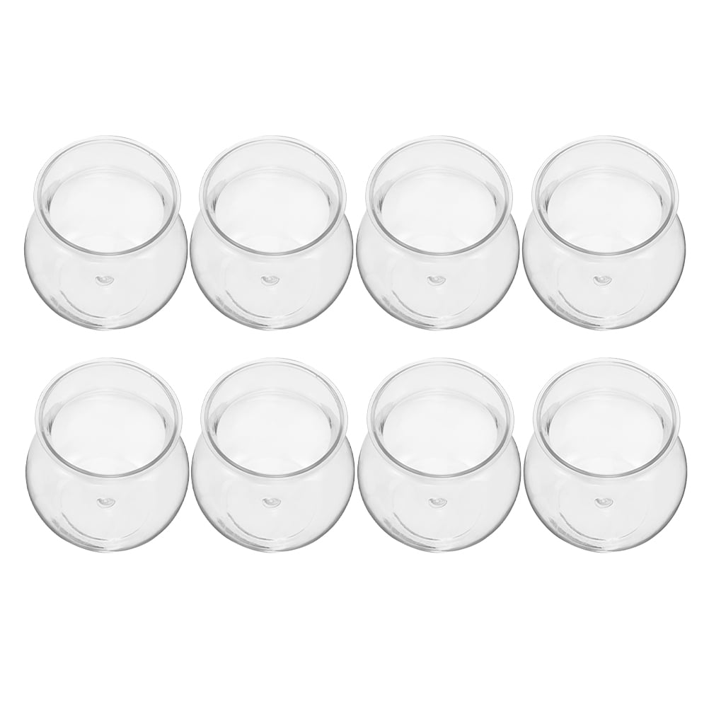 TAILTOSS 8Pcs Transparent Hydroponic Propagation Jars Unique Succulent Plant Holders