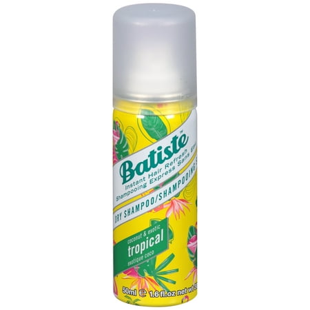 (2 Pack) Batiste Dry Shampoo, Tropical Fragrance, Mini 1.6 fl.