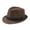 Brown, variant on Short Brim Fedora Summer Sun Hat 1920 Ganster Costume Accessory for Men
