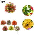 thumbnail image 5 of 2 Pack 24 Inch Artificial Boxwood Topiary Ball Trees for Indoor Outdoor Decor, 5 of 5