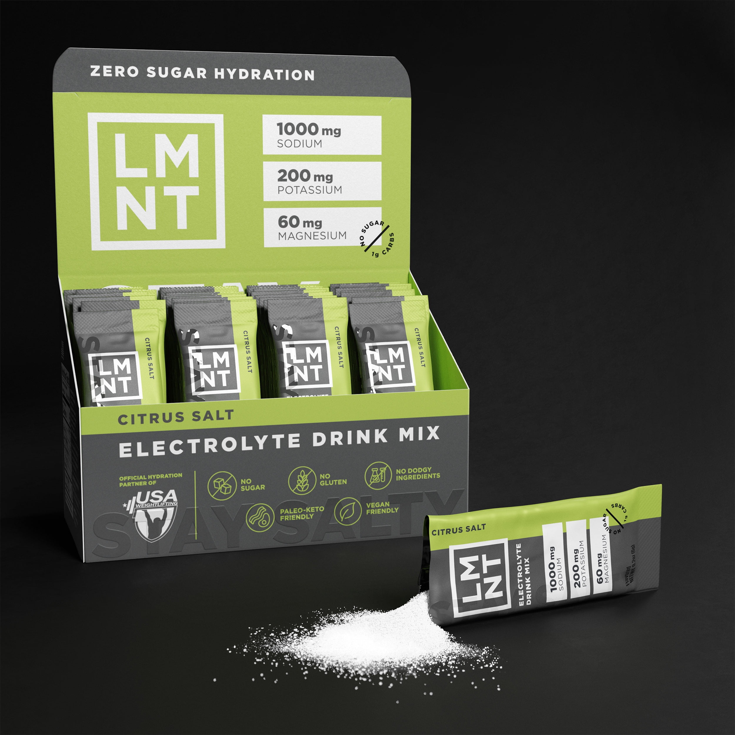 LMNT Zero Sugar Electrolytes - Citrus Salt | Drink Mix | 30-Count