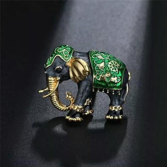 QQTDFG Fashion Enamel Animal Elephant Brooch Pin Women DIY Bouquet Wedding Jewelry Gift-#3