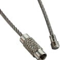 thumbnail image 2 of Langgg Wire Keychain Stainless Steel Cable Loop Keyring Home Car Keys Organization Hanging Luggage Tag Outdoor Gadget Cable Key Ring silver 15cmx2mm 1Set, 2 of 6
