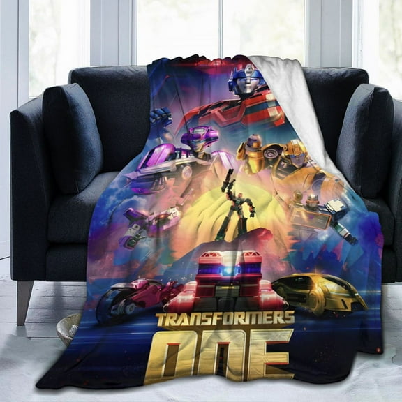 Ultra-Soft Micro Fleece Blanket Transformers Super Soft Plush Blanket For Winter Bedding Bed Couch Sofa For All Seasons 80"X60"