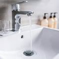 thumbnail image 4 of Universal Bathroom Sink Stopper - Stainless Steel Bounce Drain Filter, Pop Up Drain Stopper, Bullet Core Push Type Sink Stopper for Wash Basin, Sink Drain Plug with Anti-Clogging Strainer(Black), 4 of 7