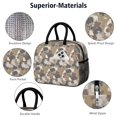 thumbnail image 4 of Insulated Lunch Bag for Women, Floral Print Oxford Fabric Lunch Box, Leakproof Thermal Cooler Tote for Work, School & Picnic, Camo, Camouflage Print, 4 of 5
