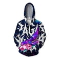 thumbnail image 1 of Sudadera con estampado de tortuga para hombre, sudadera personalizada con estampado de peces, sudadera con capucha informal y versátil, sudadera con capucha con cremallera, 1 of 5