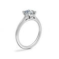 thumbnail image 2 of 1.00 Carat Excellent Cushion Cut Natural Diamond Solitaire Beautiful Ring for Women Solid 18K White Gold Size 11.5, 2 of 7