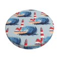 thumbnail image 2 of Round Bar Stool Seat Covers, Beacon In The Huge Waves Of The Surf Elastic Round Chair Cover Stool Seat Slipcover Bar Stool Cushions Round Pad for 12-14 inch, 2 of 7