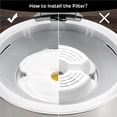 thumbnail image 4 of 4 Pieces Pet Water Fountain Filter Replacement Circular Washable Flower Shape Feeder Waterer Filters Filtering Tool Accessories, 4 of 8