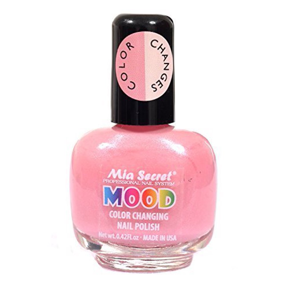 Mia Secret Mood Nail Lacquer Color Changing Nail Polish Bubble Gum to