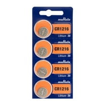 Murata CR1216 3V Lithium Coin Cell Battery (4 Pack)