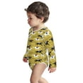 thumbnail image 3 of Xecao Horsemen In Horseraces Print Baby unisex-baby Cotton Long-sleeve Bodysuits-3 Months, 3 of 6