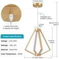 thumbnail image 5 of Deyidn Gold Modern Chandelier for Bedroom Living Room Dining Room, 5 of 5