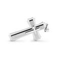 thumbnail image 2 of BEBERLINI Cross Pendant Stainless Steel Elaborate Design Male Prayer Cross Bead Charm Fashion Jewelry for Adult Men (Silver), 2 of 4