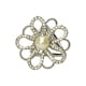 thumbnail image 1 of Anillo de la bufanda elegante chal clip de oro bufandas de plata con hebilla con diamantes de imitación modernos de heronsbill regalos para las mujeres cuello de plata Inevent AP004611-02, 1 of 7