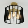 thumbnail image 3 of Artika Gatsby Plafonnier Encastré Moderne, Noir et Or, 3 of 5