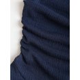 thumbnail image 4 of Y2K Style Ruched Textured Fabric Bandeau Mini Dress, 4 of 5