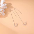 thumbnail image 2 of NETSENG 925 Argent Sterling Manchette Boucles d'Oreilles Wrap Pompon Boucles d'Oreilles pour les Femmes Adolescentes Boucles d'Oreilles Enfileuse Chaîne, 2 of 6