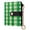 Bright Green Cream-Colored Checkered, variant on Small Wallet For Women Bifold Leather Pocket Coin Credit Card Holder With RFID Blocking Bright Green Cream-colored Checkered