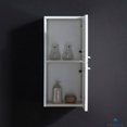 thumbnail image 3 of Armoire et Rangement Côté Linge de Salle de Bain Senza en Blanc, 3 of 4