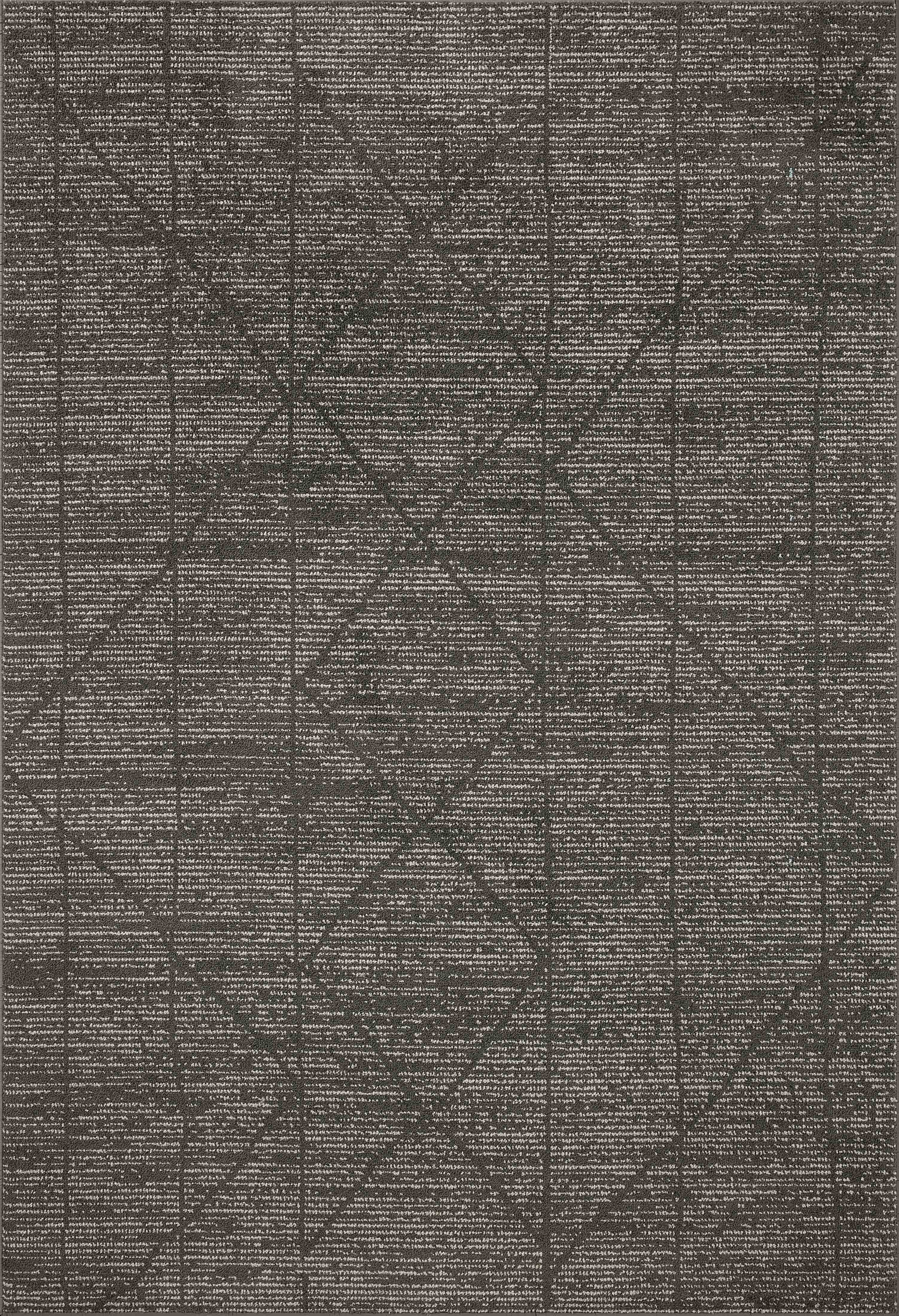 Loloi Kamala Charcoal / Ivory 4'-0" x 6'-0" Accent Rug