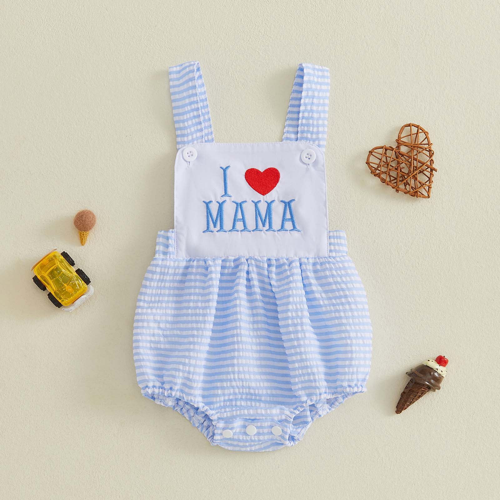 JUMEYU Baby Girl Bodysuit Short Sleeve Baby Girls Bodysuit Summer Sleeveless Bodysuits One Piece Clothes Outfits for Newborn Infant 0 3 6 9 12 18 24 Months (Blue,6-12 Months)