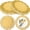 Gold, variant on 200 Pcs Doilies Lace Paper Doilies 14 Inches Disposable Foil Lace Placemats Large Round Paper Pad Placemats for Cakes Crafts Wedding Birthday Party Decoration(Red)