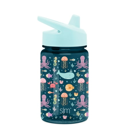 Simple Modern Kids Tritan Summit Sippy Cup for Toddlers - 12oz Plastic Baby Water Bottle for Girls and Boys - Wild Zoo - Animals - Lion Giraffe Panda Bear Koala