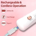 thumbnail image 6 of YOOVEE Cordless Electric Nail File Set, Portable Electric Nail Drill Machine, Professional Manicure Pedicure Kit, 5 Speeds Hand Foot Care Tool for Calluses, Thick Nails, Grind, Trim, Polish, 6 of 6