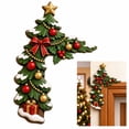 thumbnail image 4 of Christmas Tree Door Corner Hanging Decoration Resin Figurine for Door Frame Wall Holiday Display, 4 of 7