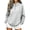 Gray#quarter zip sweatshirt women, variant on YOIAVAIOY Quarter Zip Pullover Women Fleece Lined Sweatshirts No Hood Y2k Fall Fashion Long Sleeve Tops Pink S
