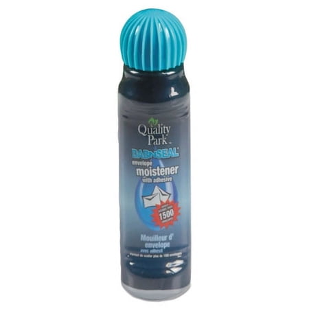 Quality Park 2PK Envelope Moistener with Adhesive, 50 mL, Green