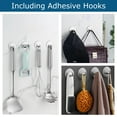 thumbnail image 3 of WSBArt Razor Holder for Shower + Adhesive Wall Hooks, Premium 304 Stainless Steel Shower Razor Holder with Heavy Duty Waterproof Sticky Hooks for Bathroom Hanging Towels, Coat, Hat, 8 Piece, 3 of 6
