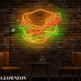 thumbnail image 3 of Glowneon Cheese Sandwich Led Sign, Sandwich Fast Food Restaurant Sign, 3 of 5