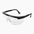 thumbnail image 1 of Gafas de seguridad con lentes transparentes antivaho/antisalpicaduras para la construcción, gafas de protección para los ojos de laboratorio, montura negra - Transparente, 1 of 5