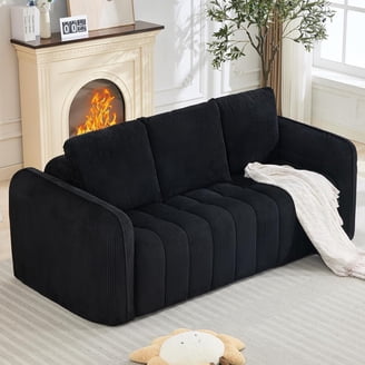 HONBAY Small Comfy Reversible Sectional Sofa, L-Shaped Chaise