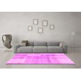 thumbnail image 3 of Ahgly Company Indoor Square Checkered Pink Modern Area Rugs, 5' Square, 3 of 4