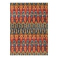 thumbnail image 2 of Unique Loom Outdoor Modern Collection Area Rug - Ikat (7' 1" x 10' Rectangle Multi/Burgundy), 2 of 11