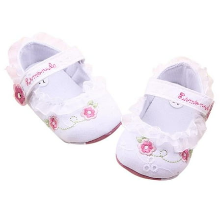 

kpoplk Walking Shoes For Baby Crib Baby Sole Shoes Soft Baby Shoes Sandals For Boys(White)