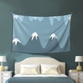 thumbnail image 3 of ZICANCN Funny Tapestry for Bedroom Aesthetic,Blue Mountains Alps Snow Pattern Wall Tapestry for Living Room 60x40 Inches, 3 of 8