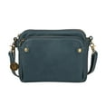 thumbnail image 1 of Three-layer Leather Crossbody Shoulder Bag Hold Bag Collapsible Outdoor Leisure Bag, 1 of 4