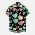 thumbnail image 5 of IROINNID Men's Casual Valentine's Day Heart Printed Blouse With Pocket, 5 of 5