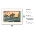 thumbnail image 2 of Shinmachi-shuku Station - from Sixty-nine Stations of Kiso Road - Vintage Japanese Ukiyo-e Woodblock Print by Hiroshige, Eisen c.1800s - Bamboo Fine Art 290gsm Paper Print (Unframed) 24x32in, 2 of 4