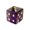 A, variant on 2Pcs 0.63 Inch Natural Crystal Mahjong Dice Set, 16mm 6 Sided Heavy Decorative Gemstone Dice, Mahjong Tabletop Party Game Accessory & Hostess Gift