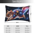 thumbnail image 2 of Kdxio Cotton Pillow Cases 16"x24" Pillowcases,Soft and Breathable Bedroom Pillow Cases-Colorful Star River Squirrel-No Pillow Core, 2 of 5