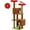 Brown, variant on PINDEE Cat Tree for Indoor Cats, 52.4" Tall Cat Tower with 2 Flower Perches, 2 Cozy Condos & 2 Sisal Scratching Posts - Multi-Level Kitty Climbing Furniture, Pet Playhouse for Adult Cats, Brown/Red