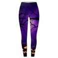 thumbnail image 4 of Halloween Leggings for Women,Tummy Control Pumpkin Skeleton Printed Stretchy Leggings Yoga Pants Tights, 4 of 4